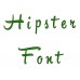 Hipster Embroidery Font Digitized Lower and Upper Case 1 2 3 inch Instant Download